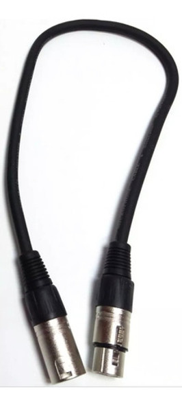 Cable Xlr Macho Xlr Hembra 0,5mt Canon Microfono X2 0