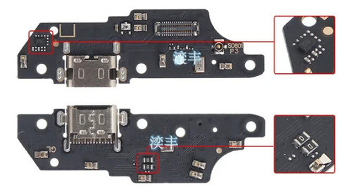 Placa Pin Usb Mic De Carga Rápida Para Motorola E20 Xt-2155 1