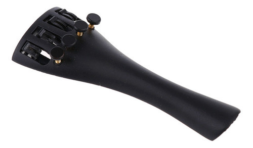 Preto 1/4 Violino Tailpiece Built-in Afinadores Finos Para C 0
