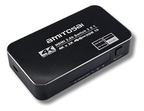 Amitosai 3x1 Hdmi 4k 60hz - Ideal Para Tv Y Gaming 0