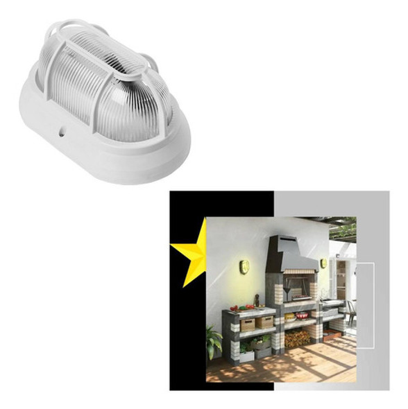 Tartaruga Luminária Lumi Parede Muro Grade Branca Kit 15 0