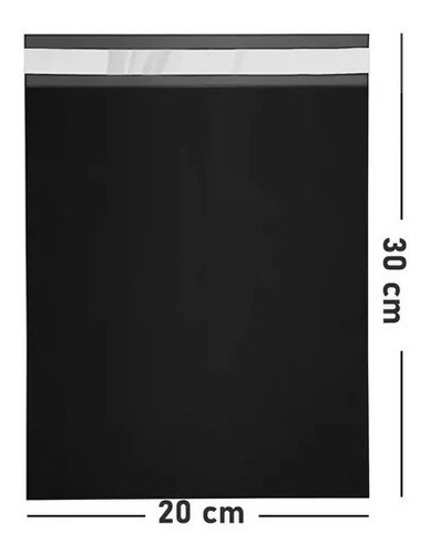 Bolsa Ecommerce Negra 20x30 Cm Envio C/adhesivo X 50 Sobres 1