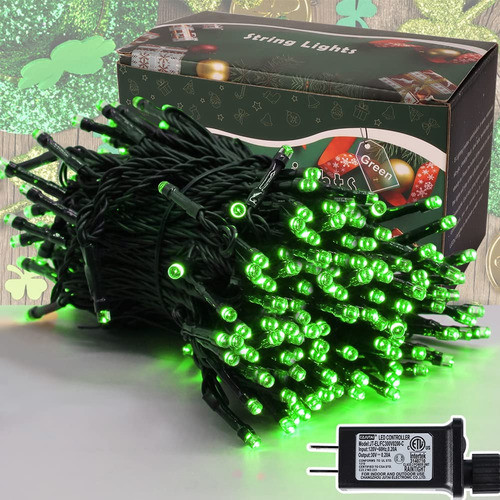300 Luces Led Del Da De San Patricio, Cadena De Luces De Nav 0