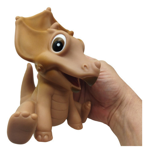 Dinossauro De Vinil 14cm Baby Triceratops 1
