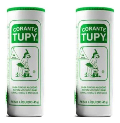2 Corante Tupy, Tinta Tintura Tingir Roupa Verde Primavera 0