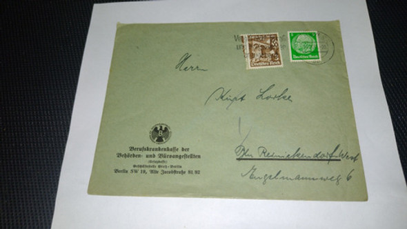 Alemania Sobre Circulado Desde Berlín   A  Engelmanmnoeg1935 0