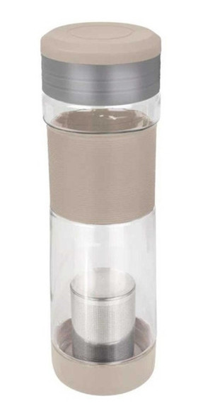 Garrafa Com Infusor Para Chá 550ml Mor 8049 - Bege 1 Garrafa Com Infusor Para Chá 550ml Mor 8049 - Bege 1