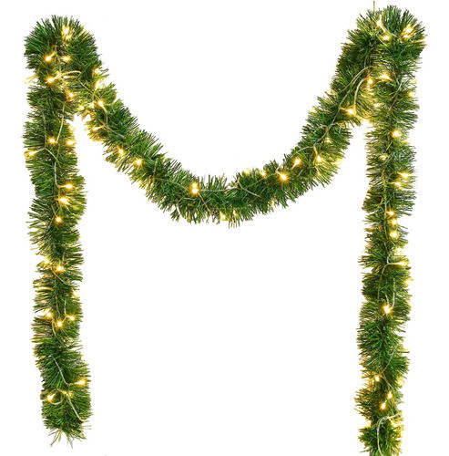Guirnalda Navideña Pino Artificial 5mts 50 Luces Led Gomat 0