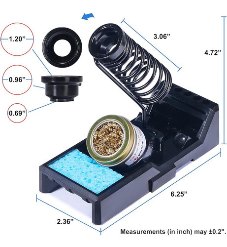 Soporte Para Soldador Yihua X-4 Premium Con Lana De Latón, E 1
