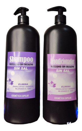 Matizador 2x1  - 2 Litros - Crema 1 Litro + Shampoo 1 Litro 0