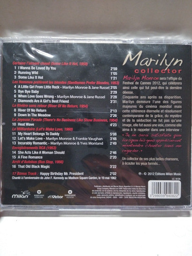 Marilyn Monroe Collector Cd Nuevo 1