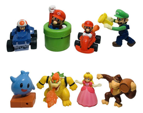 Mario Bros Muñecos Mcdonalds 2022 Colección Completa 0