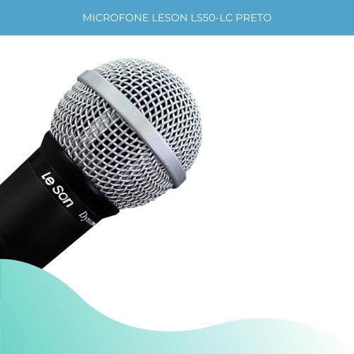 Microfone Le Son Ls-50 Dinâmico Cardióide Preto 1