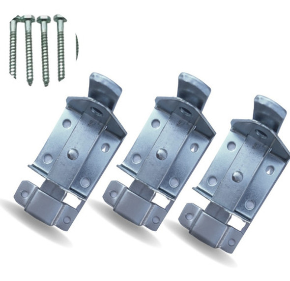 Kit C/3  Fecho Trinco Chato Mill P/ Cadeado N°4 ( 12 Cm) 0