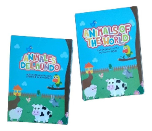 Animales Del Mundo Cartas+libro De Activ. Ingles Y Español 0