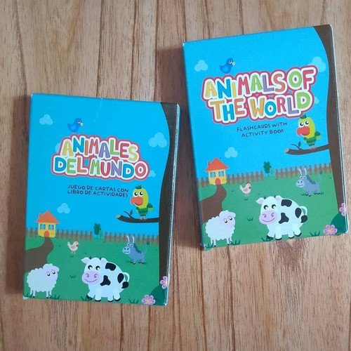 Animales Del Mundo Cartas+libro De Activ. Ingles Y Español 1