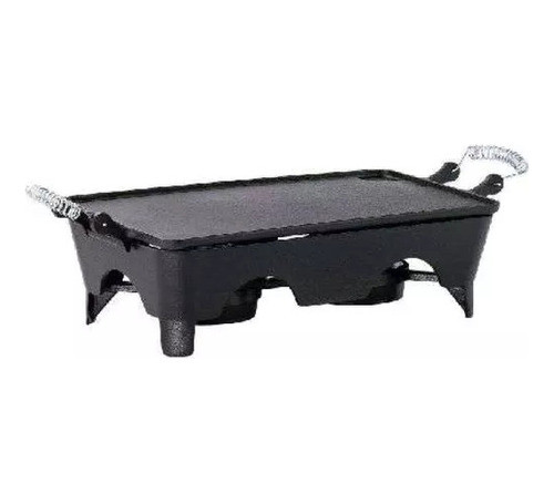 Réchaud De Ferro Chapa Lisa 44x24 Com Alça Espiral Santana 0