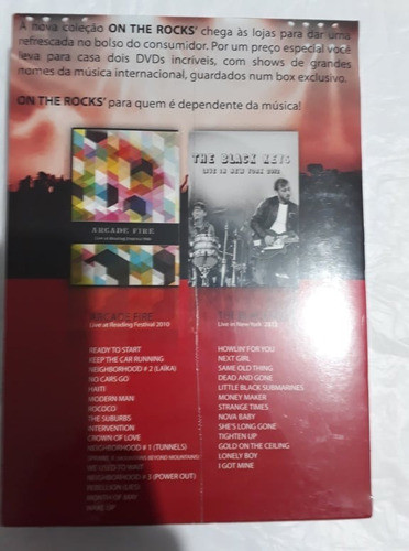 Arcade Fire The Black Keys On The Rocks Box Com 2 Dvds Raros 1