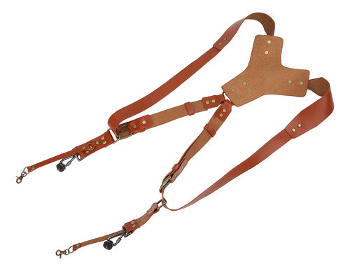 Alça De Ombro Dupla Ajustável Com Rebite De Couro Pu Digital 0