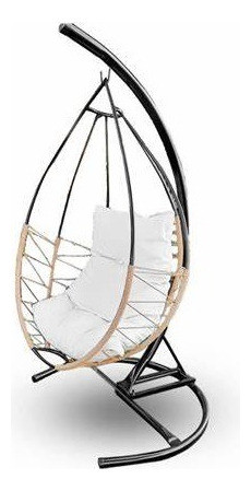 Hamaca Gota Tejido Yute Marron F023 Sin Almohadon 1