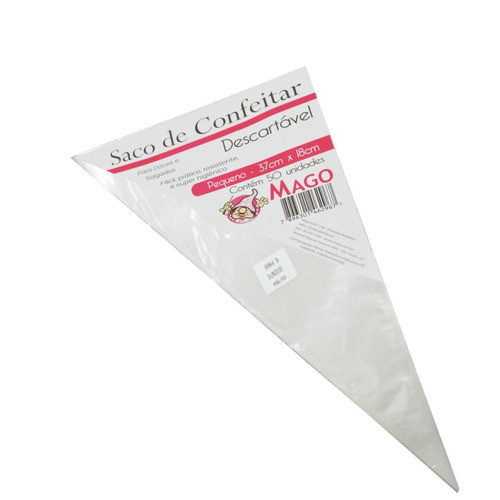 10 Sacos De Confeitar 27x38 Cm Grande Descartável Mago 0