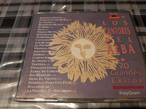 Los Cantores Del Alba - 20 Grandes Éxitos - Cd  Polygram 1