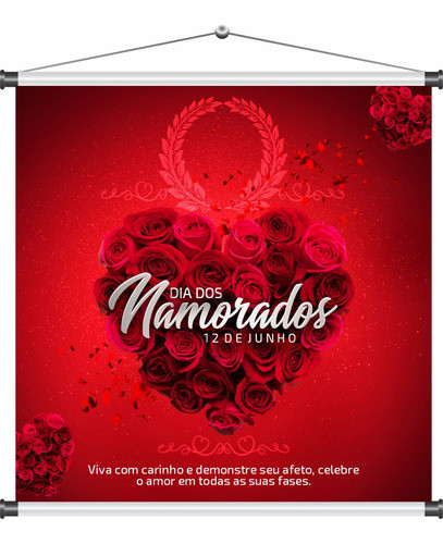 Banner - Dias Dos Namorados 80x80cm Mod1 0