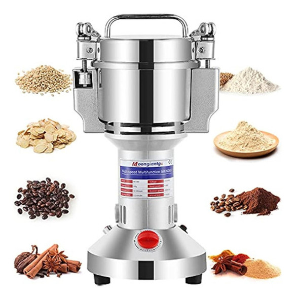 Moongiantgo Molinillo De Grano Eléctrico Molinillo De Especi 0