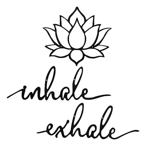 3 Piezas Inhale Exhale Wall Art Lotus Flower Wall Art Yoga Z 0