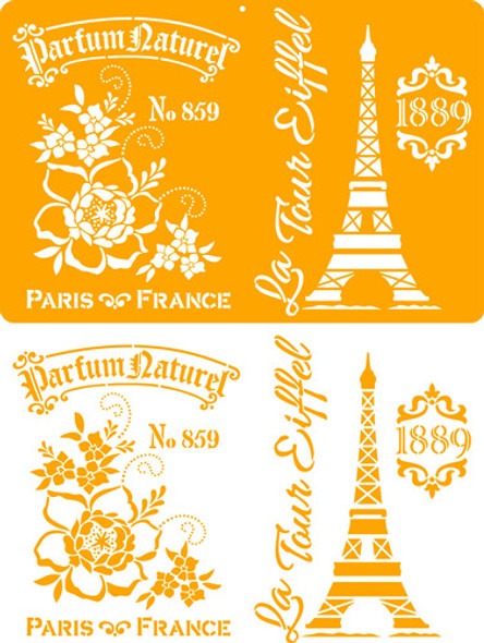 Stencil Diseño 60cm X 40cm Deco Stencils 0