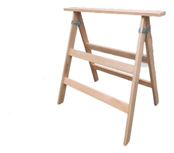 Caballete Madera Reforzado Eucalipto Plegable  92cm X 90cm 0