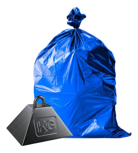 50 Bolsas Consorcio Azul Ultra Pesada Residuo 80x110 100 Mic 0