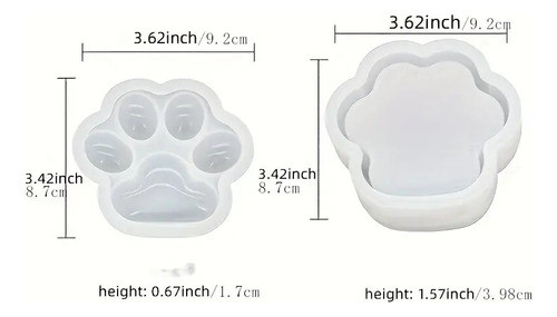 Molde De Silicona Para Cajita Joyero Huella Resina 1