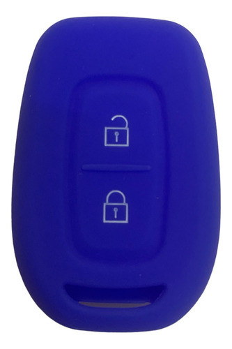 Funda Silicona Llave 2 Botones Kangoo Sandero Azul 0