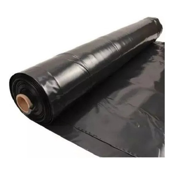 Film Nylon Negro Polietileno Aislante 2m X 50mt 200 Micrones 0