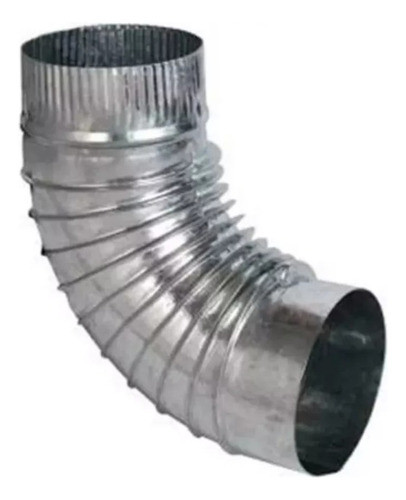 Curva Corrugada De Zinc 4 Pulgada A 90° X4 Unidades 0