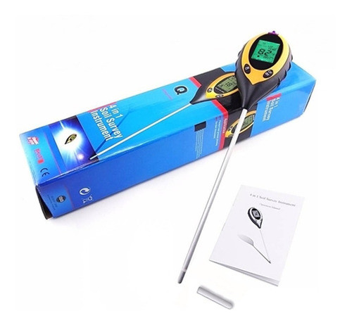 Medidor De Ph Digital 4 En 1 Luminosidad Humedad Temperatura 0