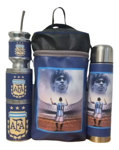 Set Matero Argentina Campeon Del Mundo Messi Ecocuero 0