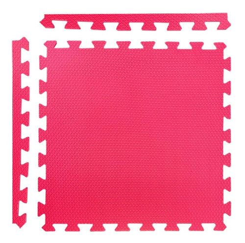 Tapete Tatame De Encaixe Eva Cor Vermelho 50x50 20mm 1