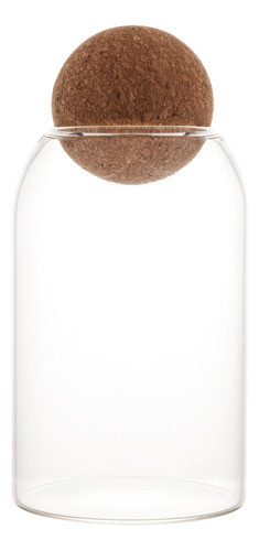 Kit 3 Potes De Vidro Tampa Rolha Lyor 1,3l/1,1l/800ml 1