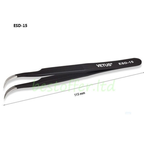 6pcs Profesional Anti Pinzas De Precisión Estática Joyas Rep 1