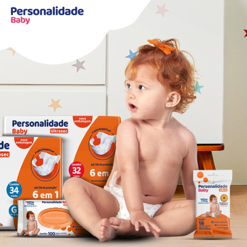 Kit C/ 16 Toalhas Umidecidas Personalidade Baby Ultra 1