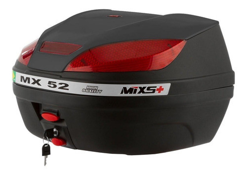 Baul Porta Equipaje Para 2 Cascos Moto 52 Litros Mixs Negro 0