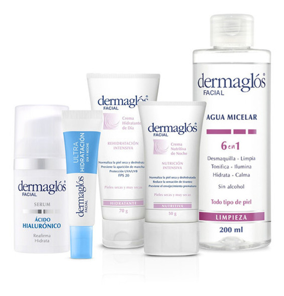Dermaglós Rutina Experta Para Piel Seca Con Serum Facial X5u 0