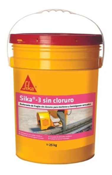 Acelerante De Frague Sika Sin Cloruro Sika 3 Balde 25kg 0