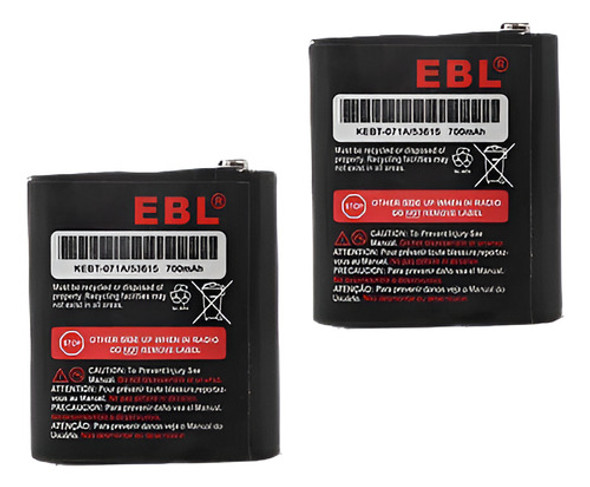 2 X 3.6v Ni-mh Batería Para Motorola 2 Way Radio 53615 Kebt- 0