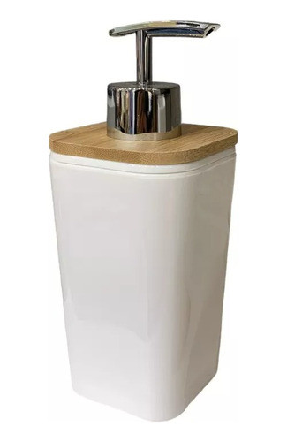 Set De Bambú Dispenser, Jabonera, Vaso, Porta Cepillo Dental 1
