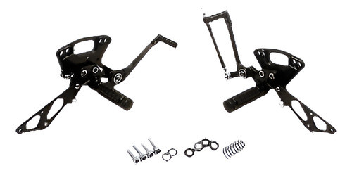Motos Cnc Billete Pie Ajustable De Rearset Clavijas Para Kaw 0