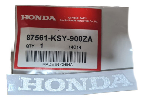 Calco Emblema Colin Original Honda Elite 125 2006 A 2012 Bkz 0