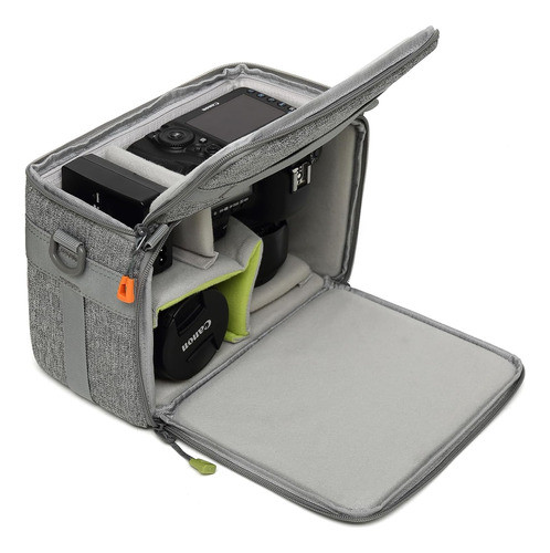 Estuche Para Camara Con Correa Regulable Removible -gris 0